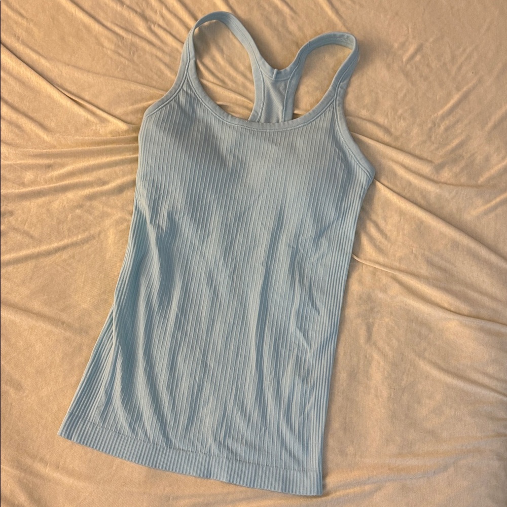 Lululemon Ebb to Street Tank sky blue